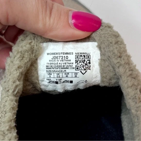 Merrell Antora Sneaker Moc Women’s 9 Vibram Icetrek Trail Slip On Winter - Picture 8 of 11